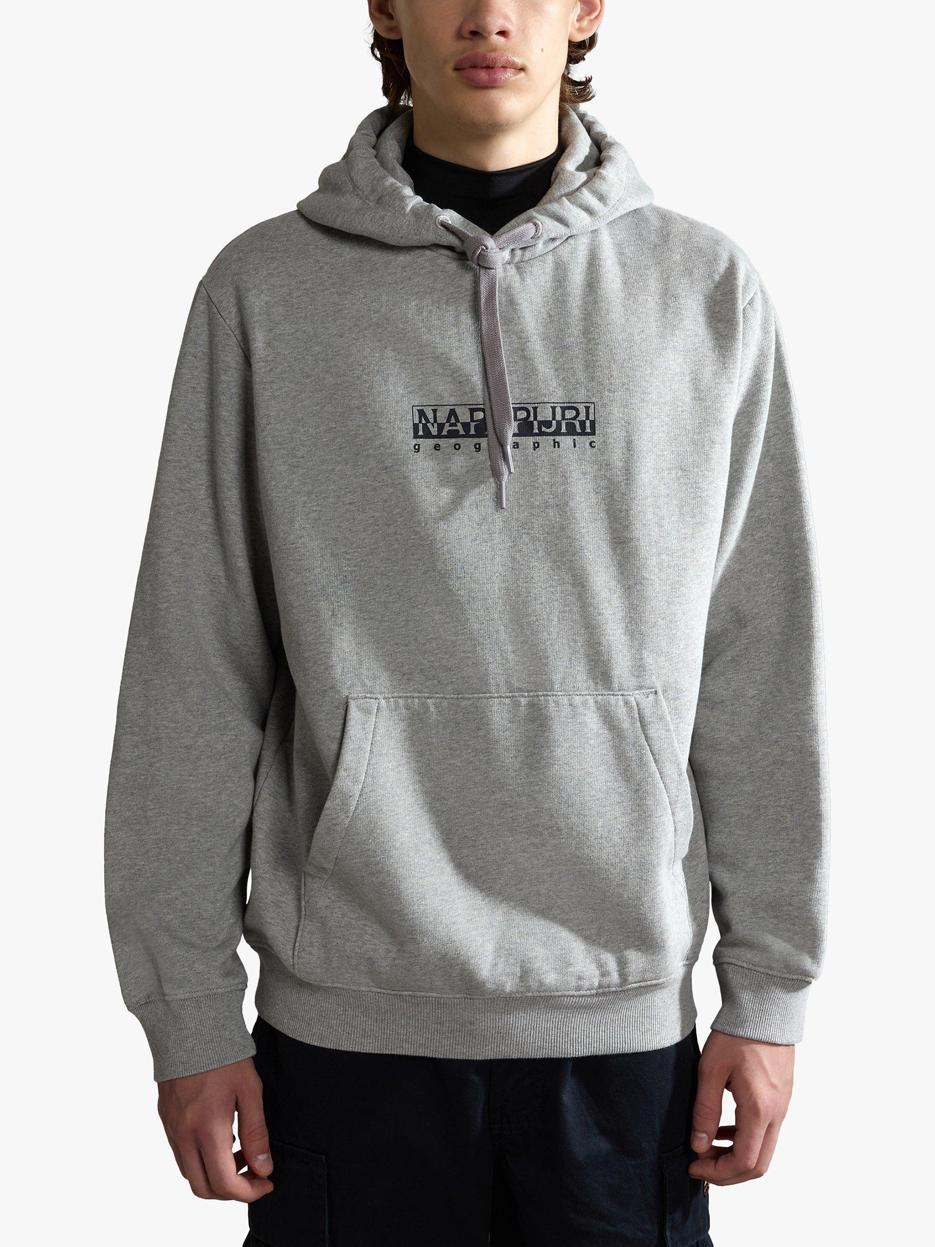 Napapijri Iconic Essential Box Hoodie, Grey