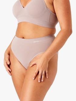 Ambra Bondi Bare Hi Cut Brief - view 2, Mushroom