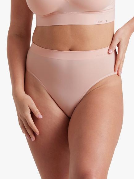 Ambra Bondi Bare High Cut Seamfree Comfort Knickers, Pink
