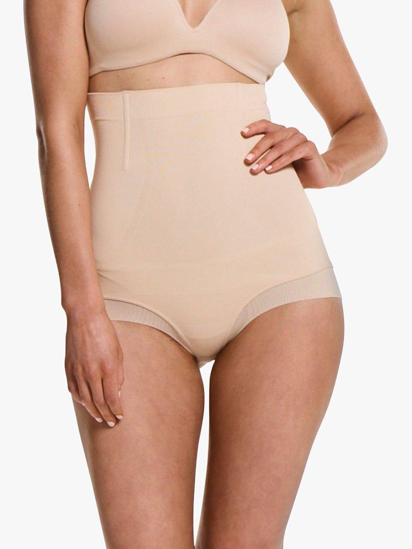 Product image 2 of 3, which shows Ambra It's A Cinch High Waist Shaper Briefs, Beige, 8-10