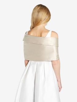 Adrianna Papell Pull Through Wrap - view 2, Champagne