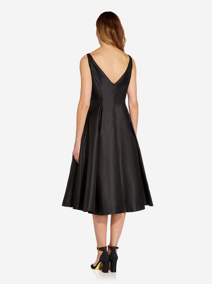 Adrianna Papell Sleeveless Cocktail Dress, Black - view 2, Black