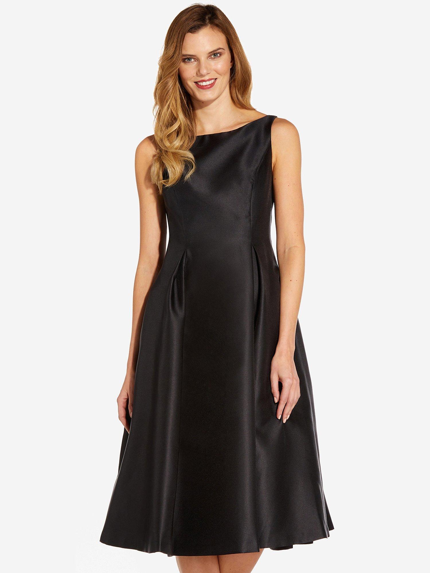 Product image 4 of 5, which shows Adrianna Papell Sleeveless Cocktail Dress, Black, 6