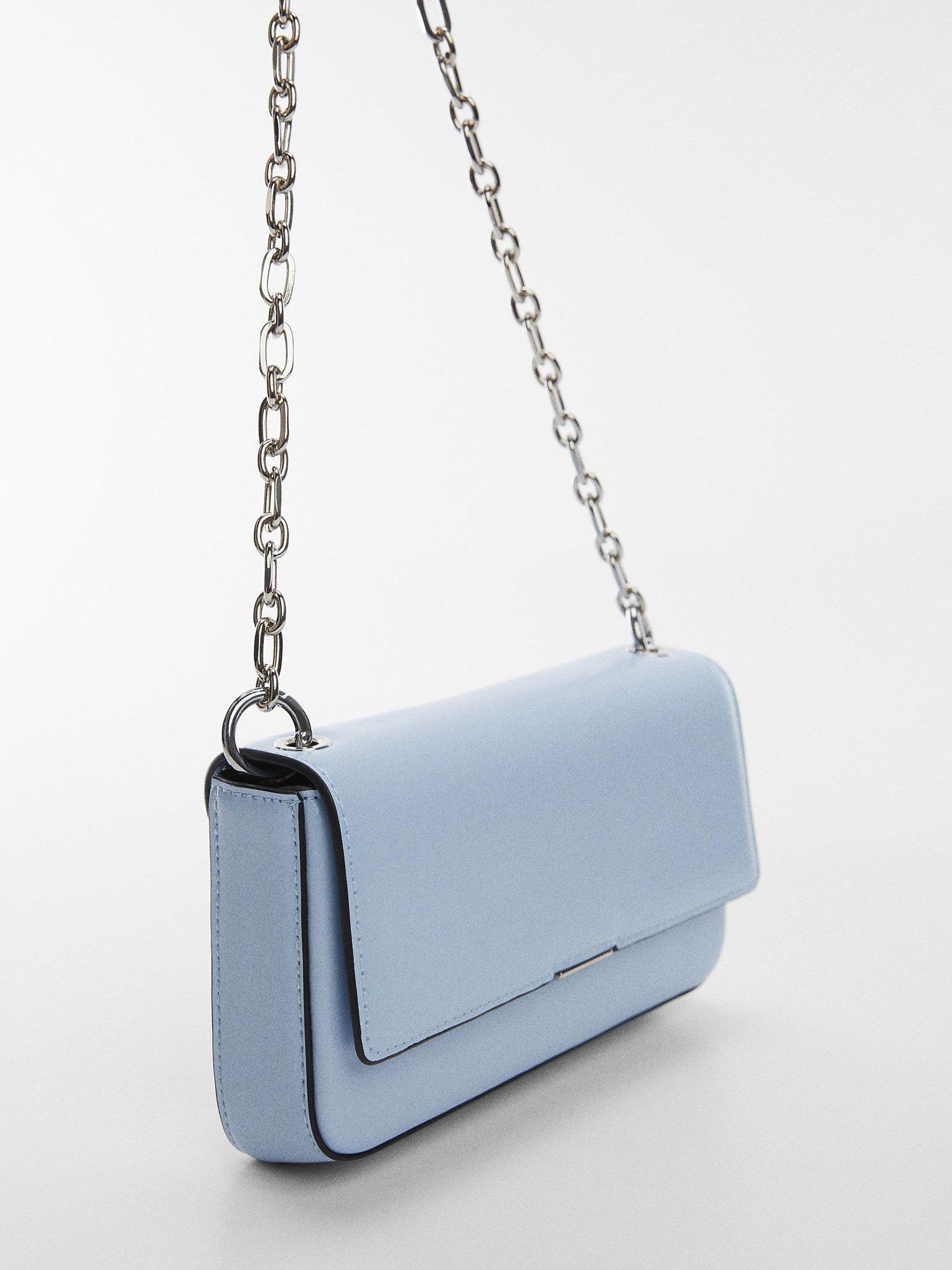 Mango Antia Flap Chain Bag, Lt-pastel Blue, One Size