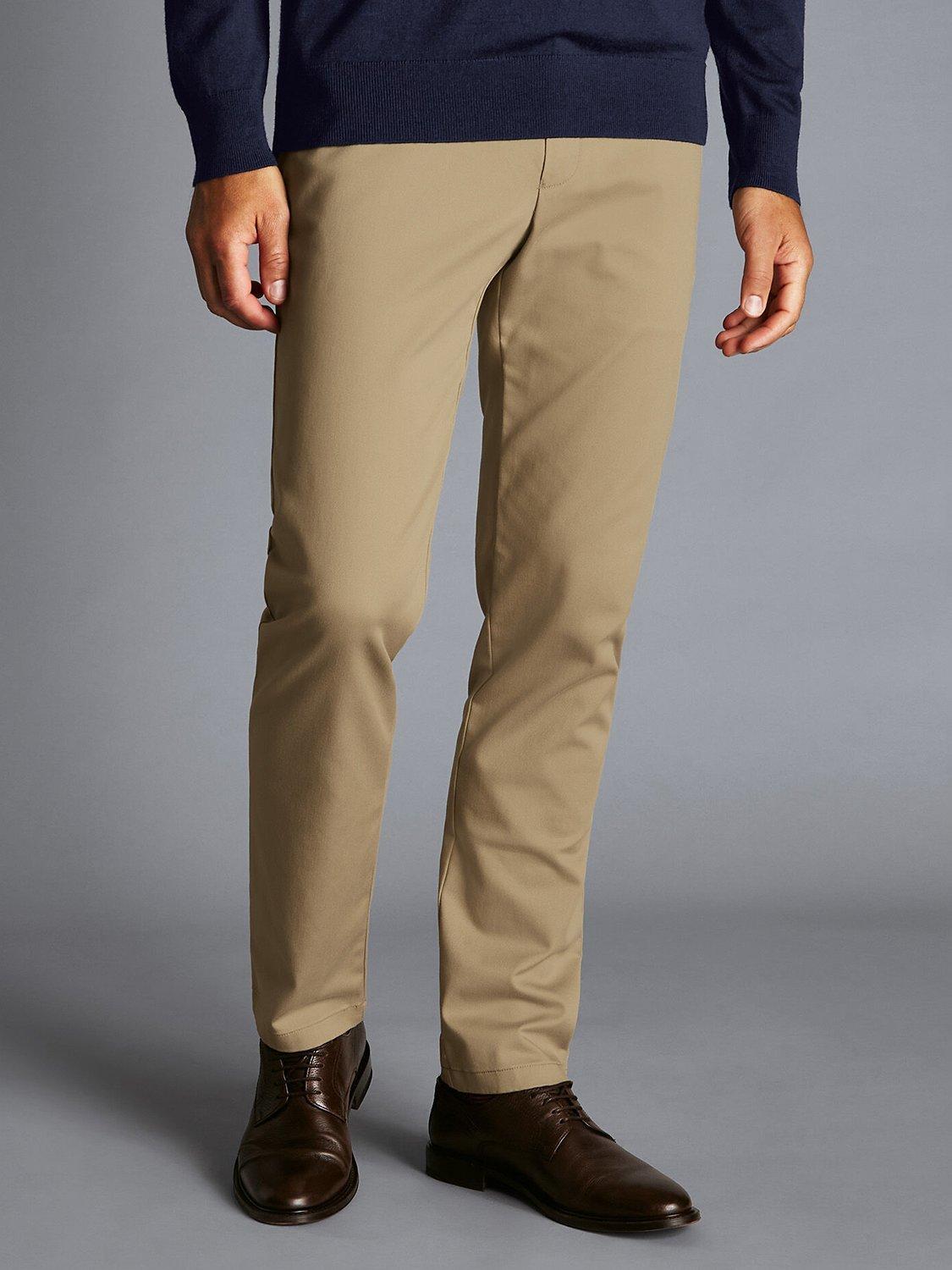 Charles Tyrwhitt Ultimate Non-Iron Slim Fit Chinos, Tan