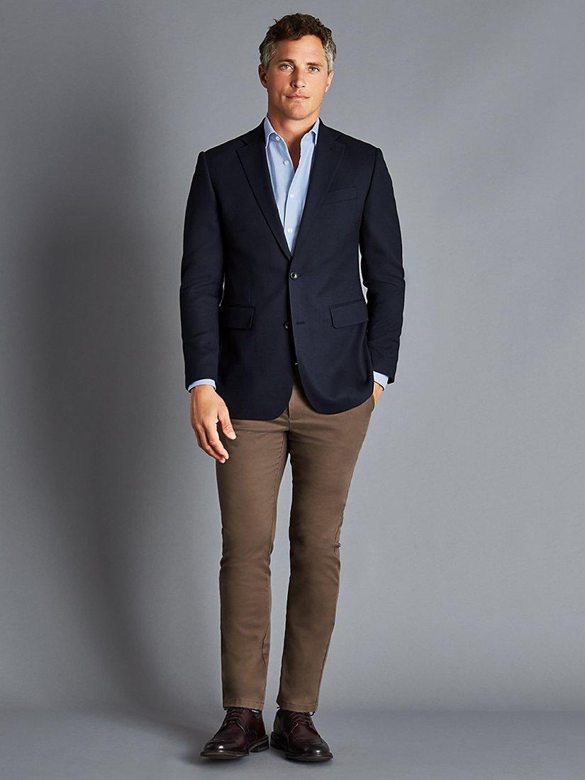 Charles Tyrwhitt Regular Fit Wool Proper Blazer Navy