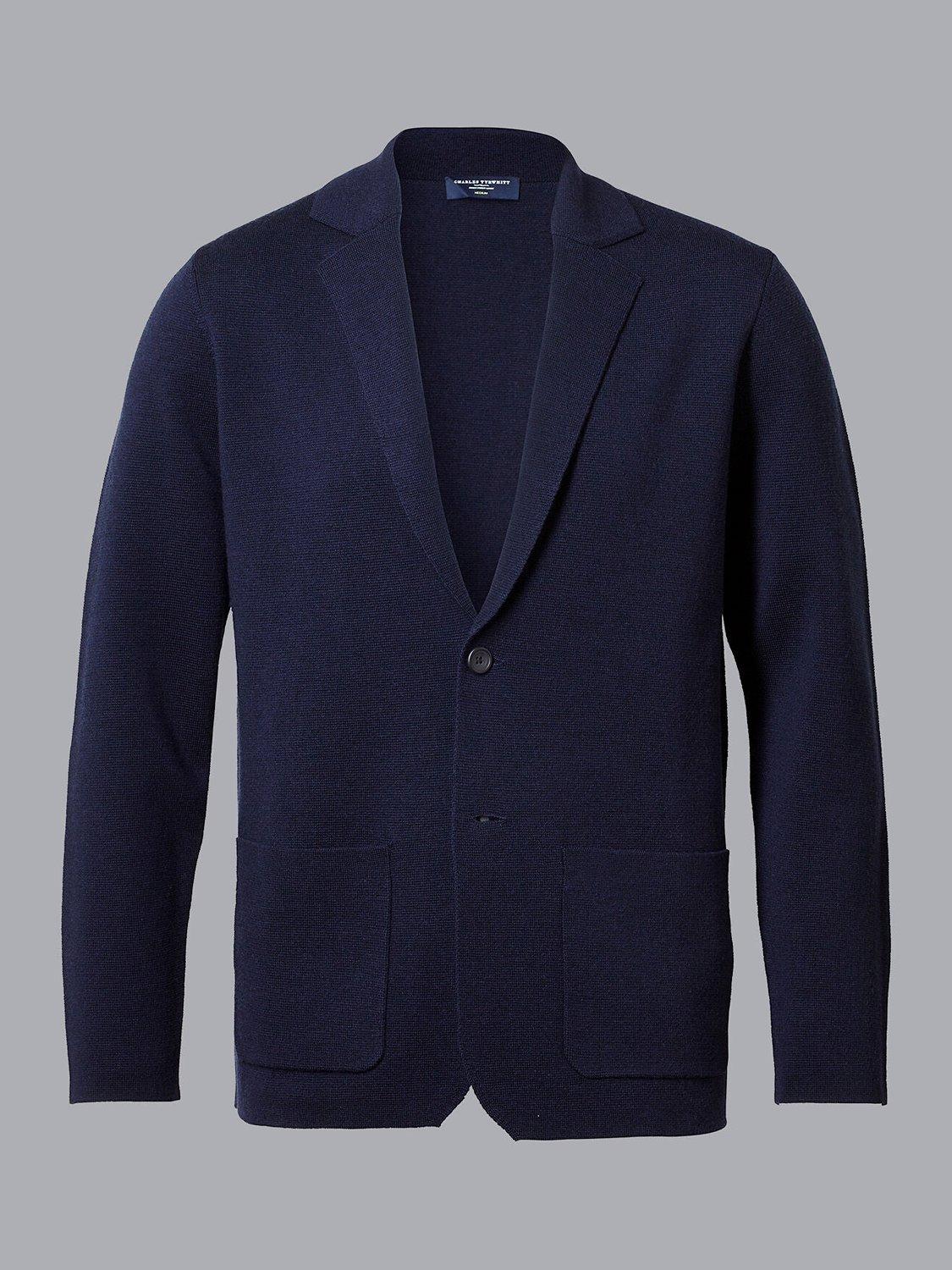 Charles Tyrwhitt Merino Blazer, Navy, XS