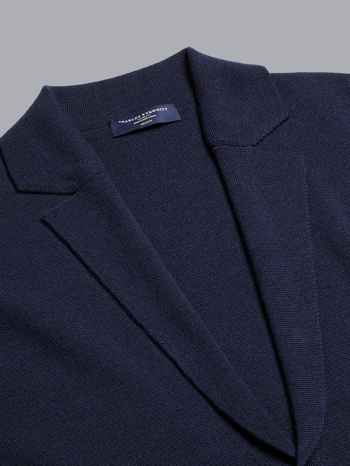 Product image 4 of 6, which shows Charles Tyrwhitt Merino Blazer, Navy, XS