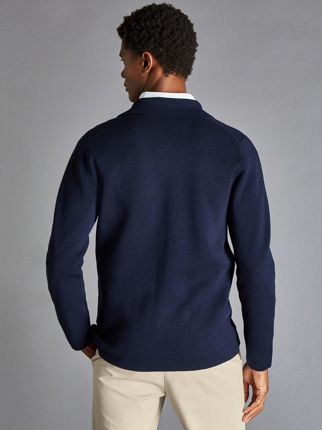 Product image 6 of 6, which shows Charles Tyrwhitt Merino Blazer, Navy, XS