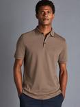 Charles Tyrwhitt Pique Polo Shirt, Camel