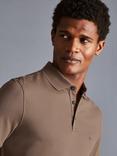 Charles Tyrwhitt Pique Polo Shirt, Camel