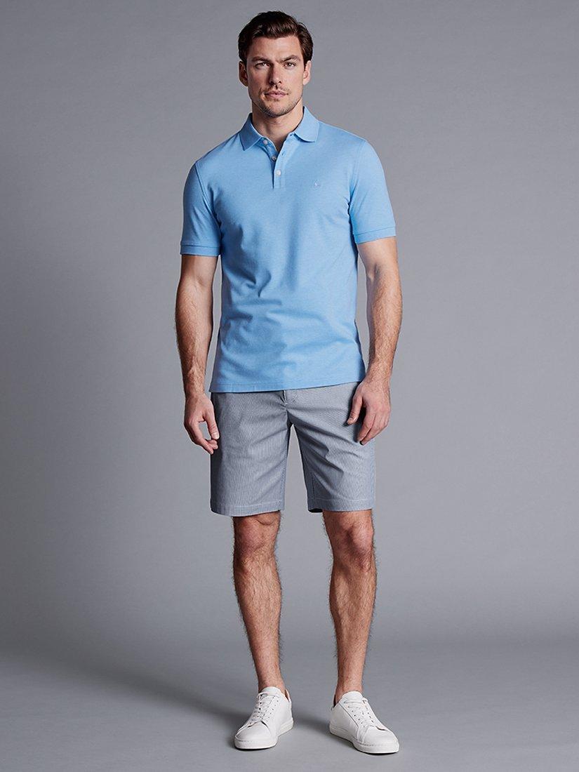 Charles Tyrwhitt Slim Fit Stripe Shorts, Royal Blue