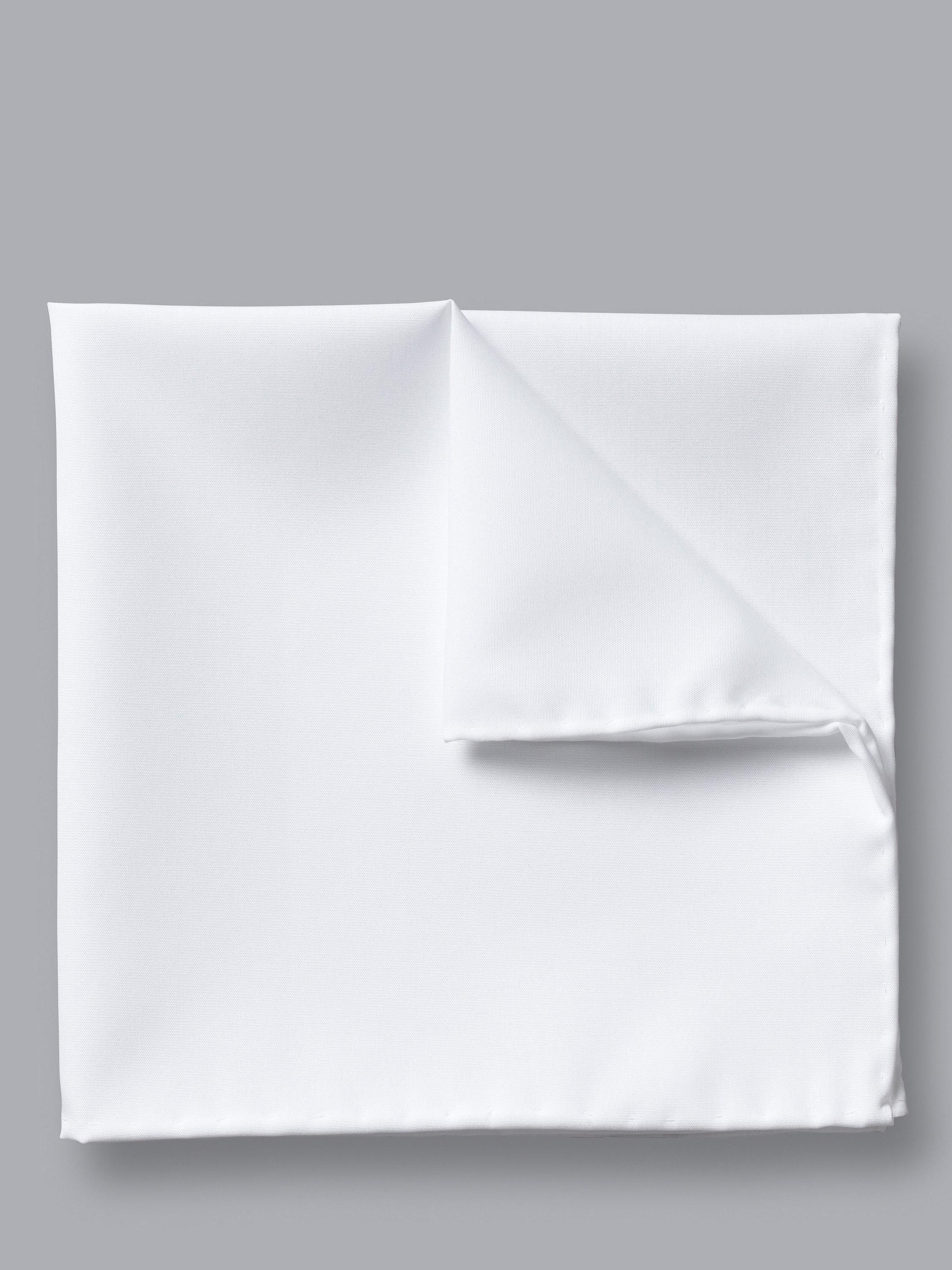 Product image 1 of 2, which shows Charles Tyrwhitt Cotton Pocket Square, White, One Size
