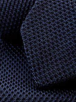 Charles Tyrwhitt Silk Knit Slim Tie - view 2, Navy