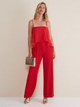 Phase Eight Anna Wide Leg Jumpsuit, Fire