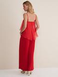 Phase Eight Anna Wide Leg Jumpsuit, Fire