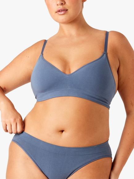 Ambra Non Wired Seamfree Bra, Slate, Slate