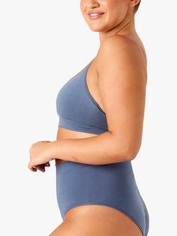 Ambra Plain Non-Wired Jersey Bra - view 2, Slate