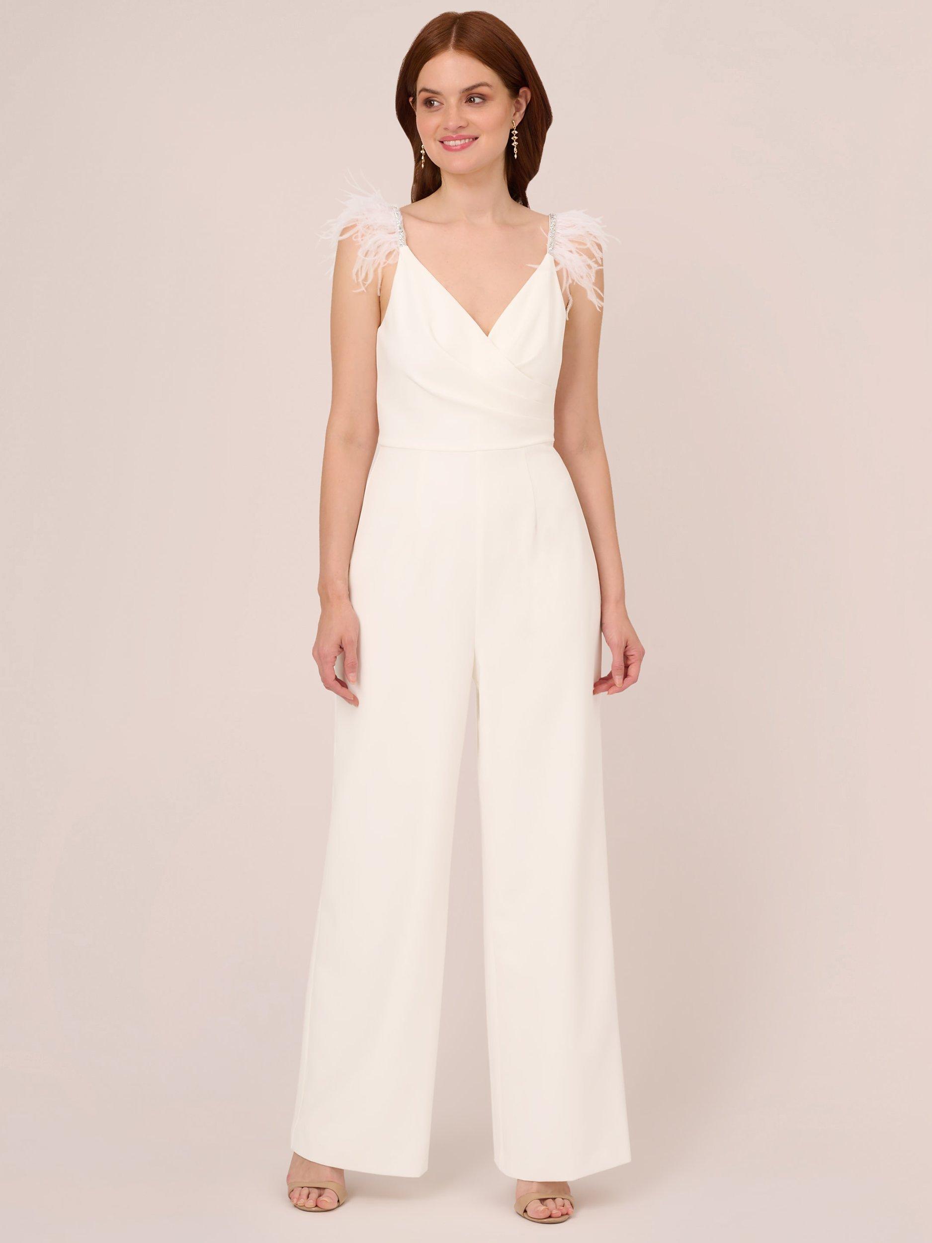 Adrianna papell jumpsuit white online