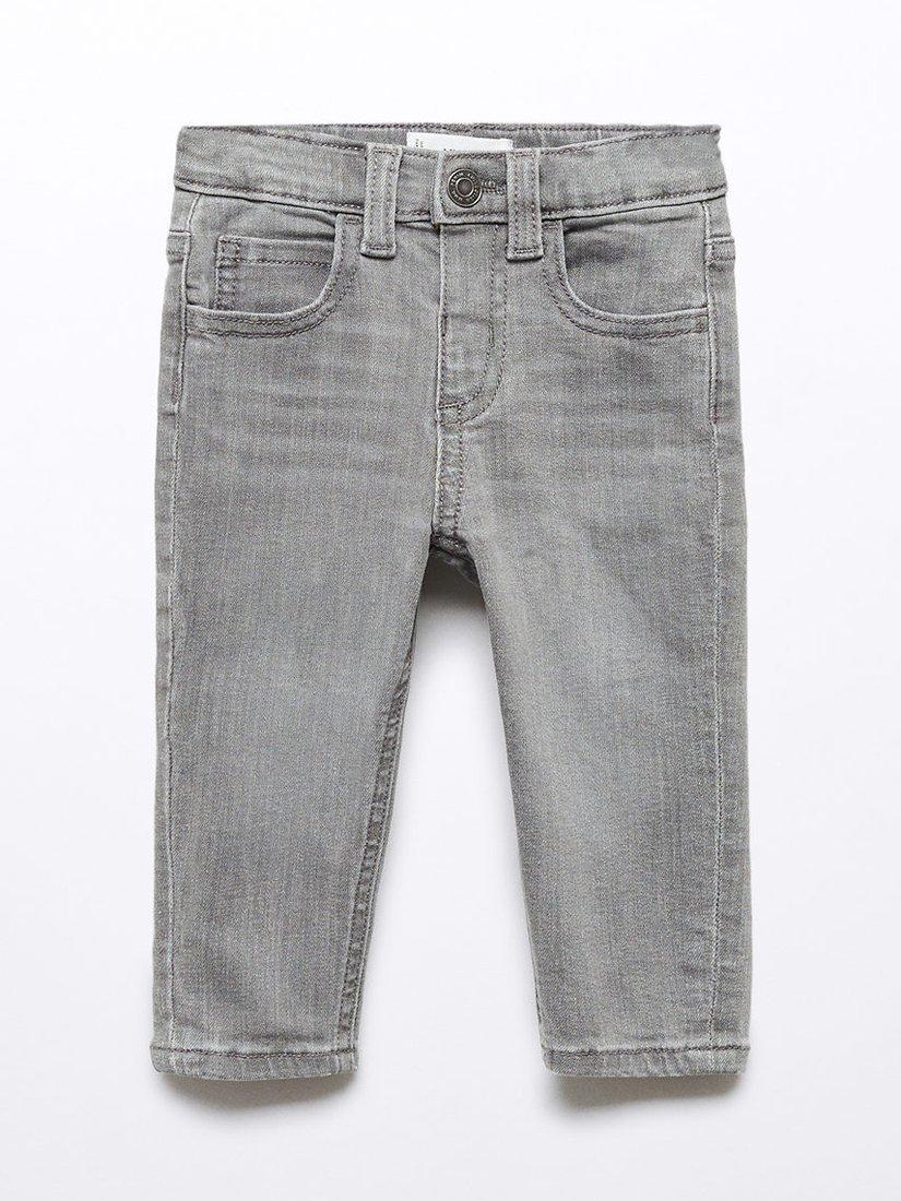 Mango Kids' Diego Denim Jeans, Grey