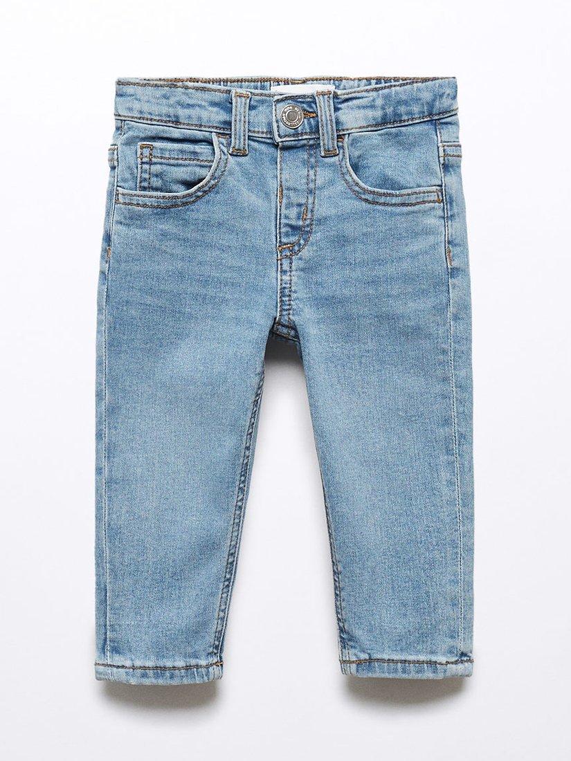 Mango Kids' Diego Denim Jeans, Open Blue
