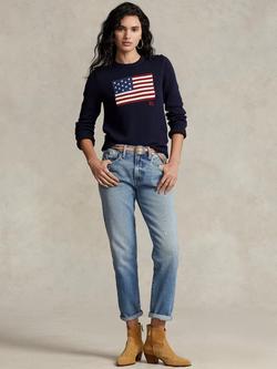 Polo Ralph Lauren American Flag Jumper, Navy, Navy
