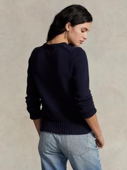 Polo Ralph Lauren American Flag Jumper, Navy - view 2, Navy