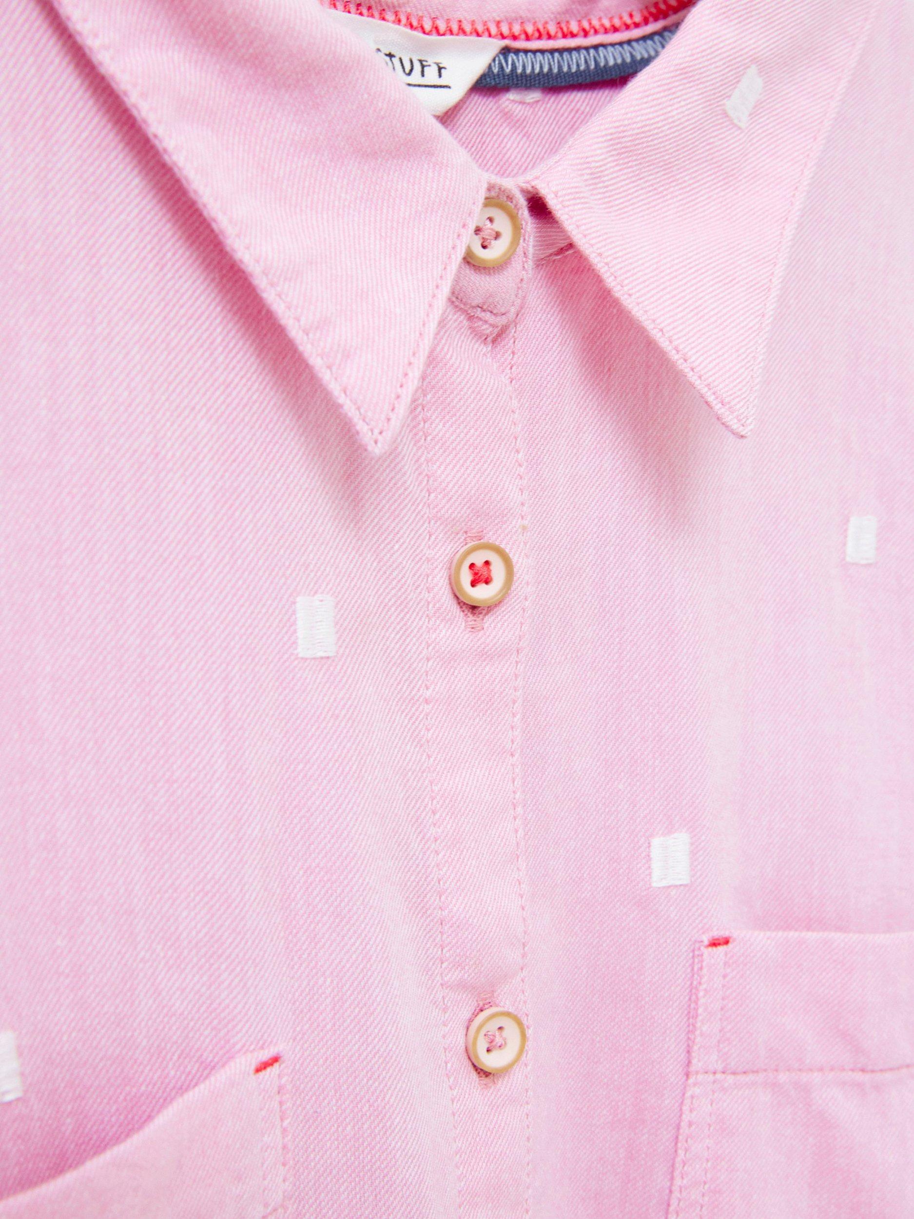 Product image 6 of 7, which shows White Stuff Sophie Organic Cotton Shirt, Pink, 6
