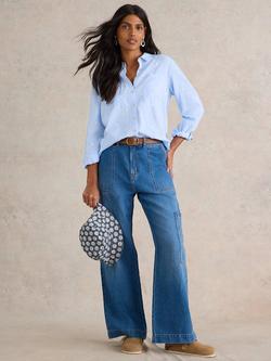 White Stuff Sophie Organic Cotton Shirt, Blue - view 2, Blue