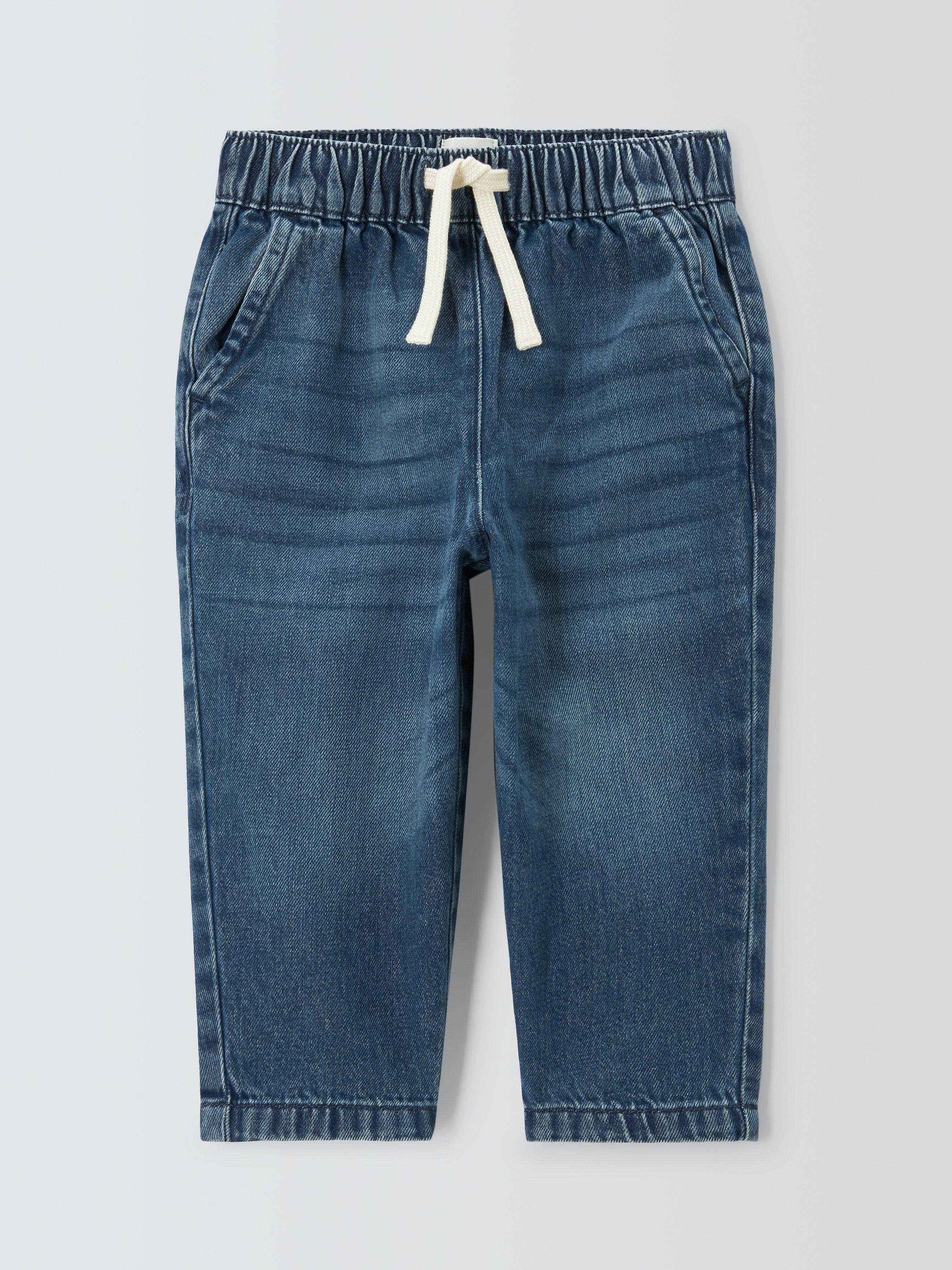 John Lewis ANYDAY Boy's Denim Pull-On Trousers, Blue, 9 years