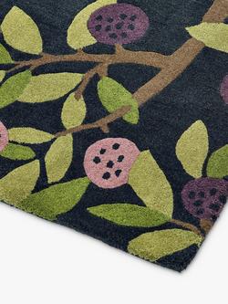 Sanderson Foraging Wool Rug, Indigo - view 2, Indigo