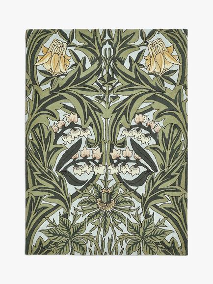 Morris & Co. Bluebell Rug, Arbour Green