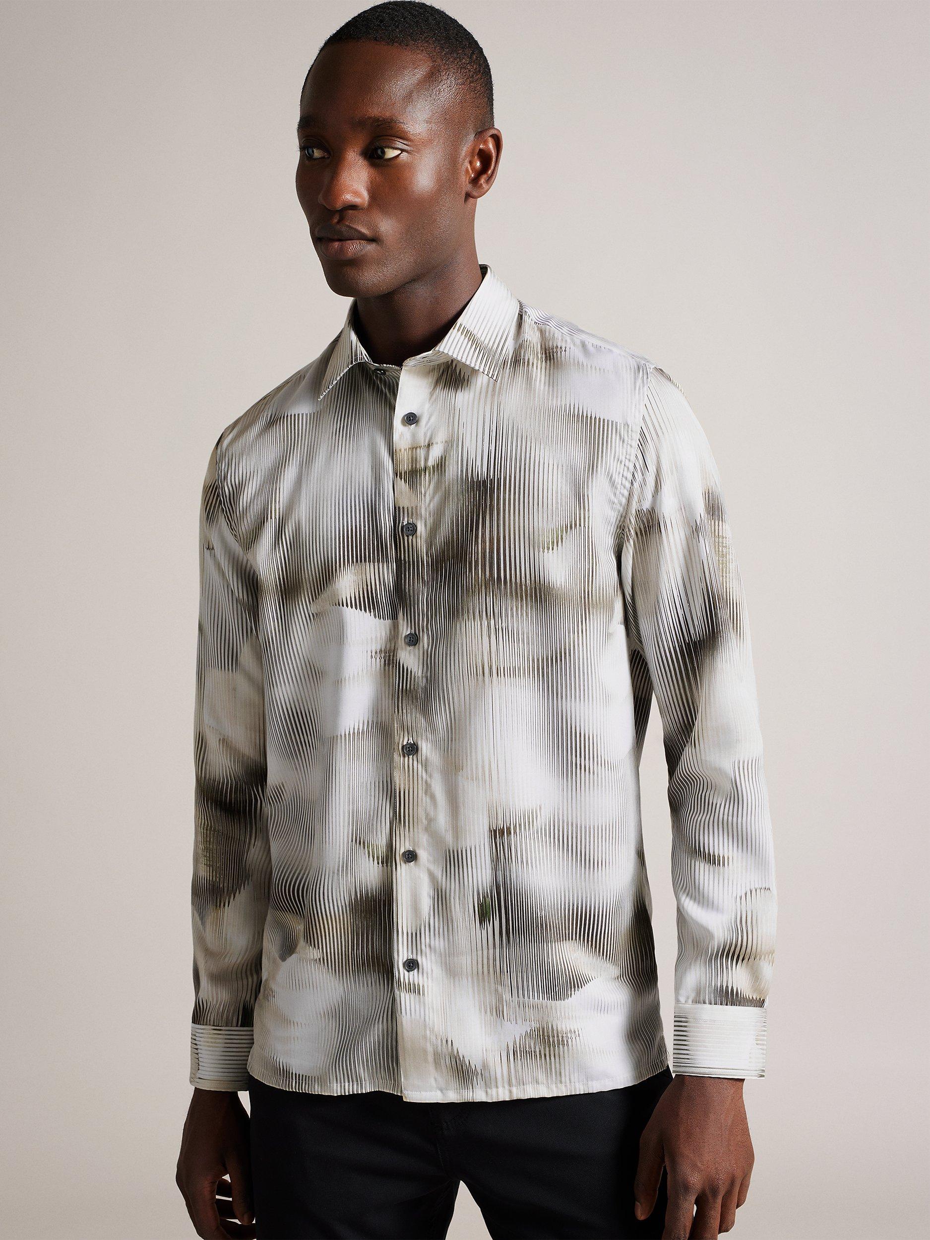 Ted Baker Galmoy Long Sleeve Regular Fit Shirt, Multi