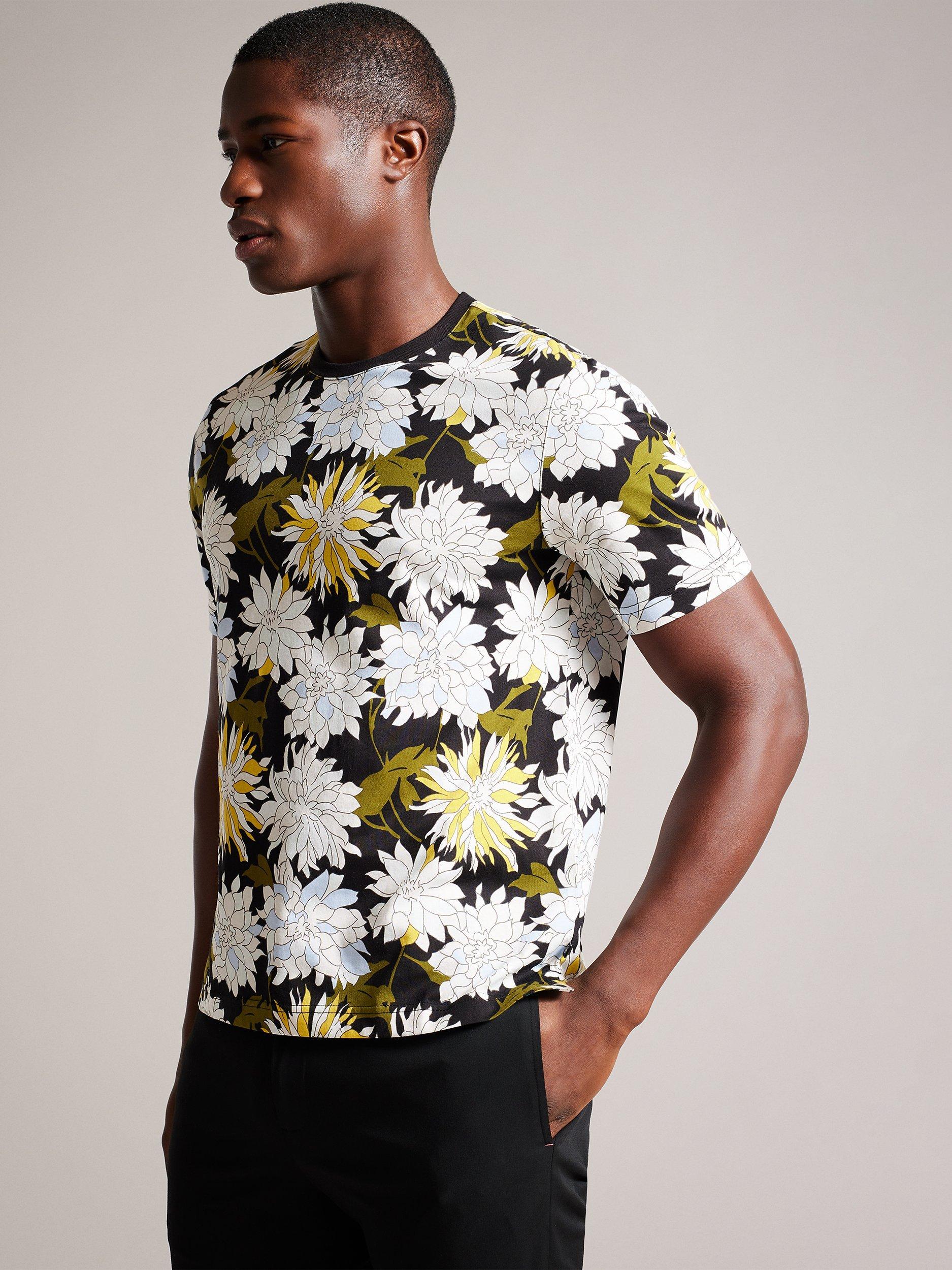Ted Baker Florid Short Sleeve Regular Printed T-Shirt, Multi