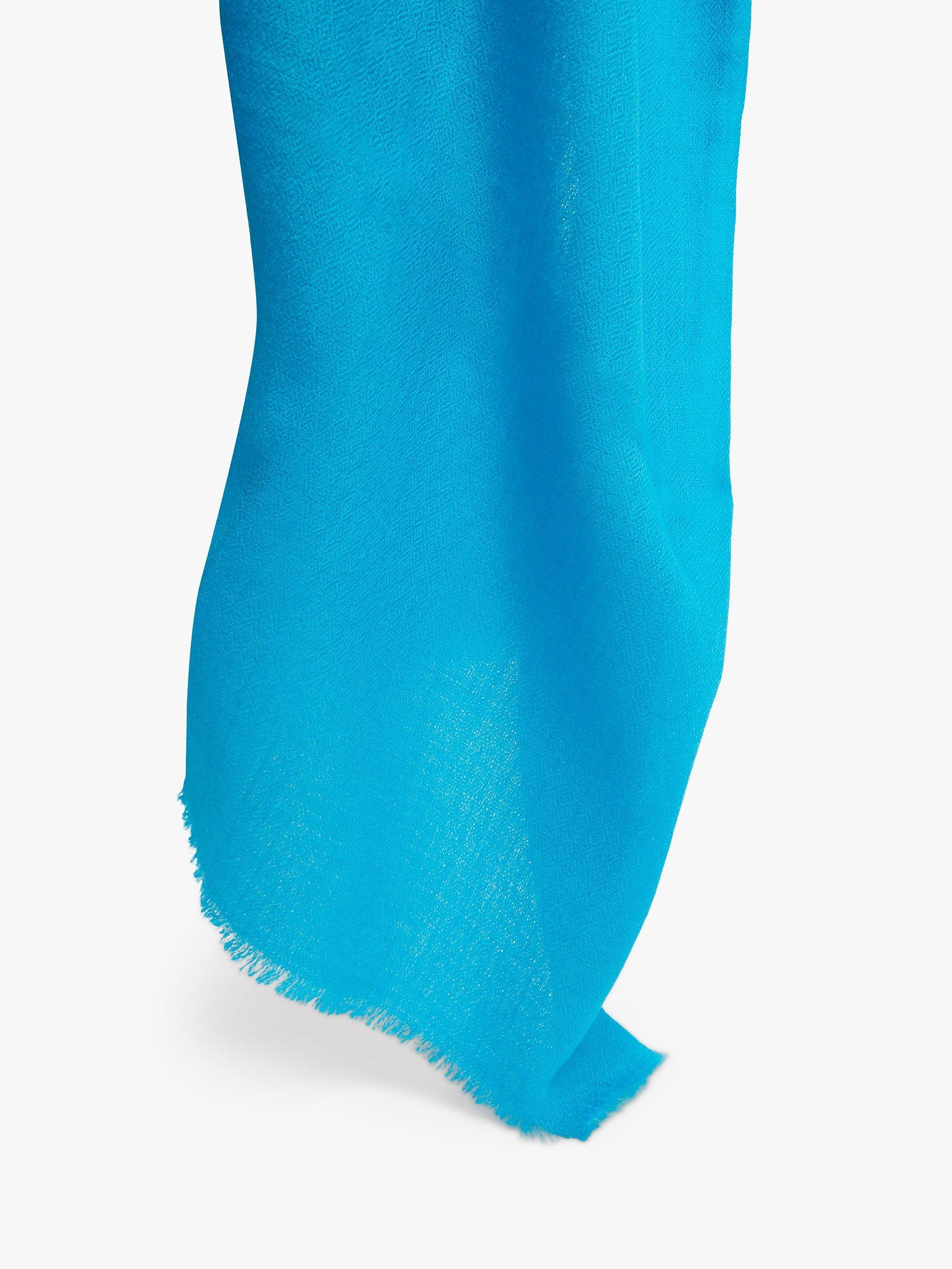 Product image 2 of 3, which shows James Lakeland Cashmere Scarf, Turquoise, One Size