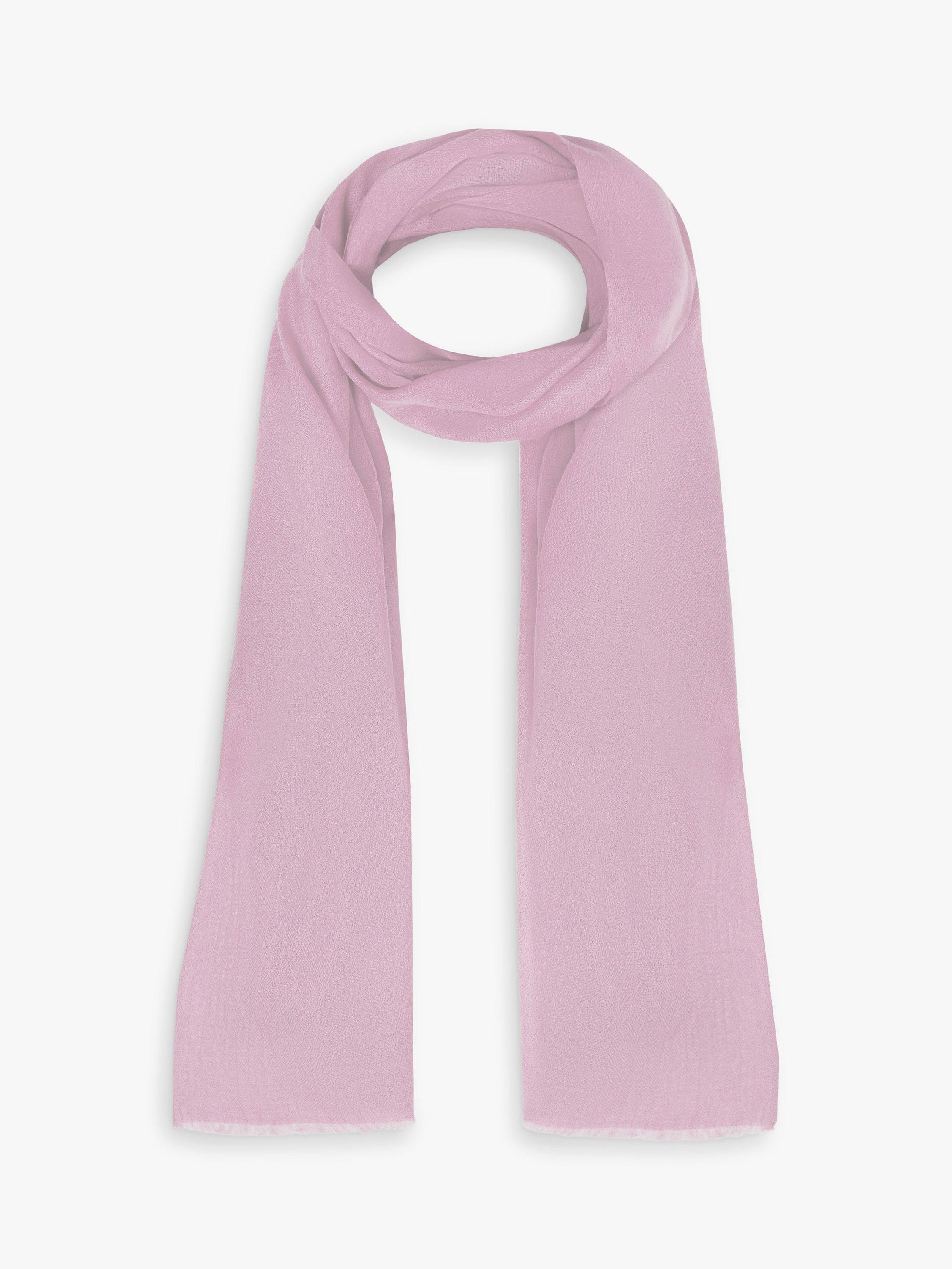 Product image 1 of 3, which shows James Lakeland Cashmere Scarf, Pale Pink, One Size