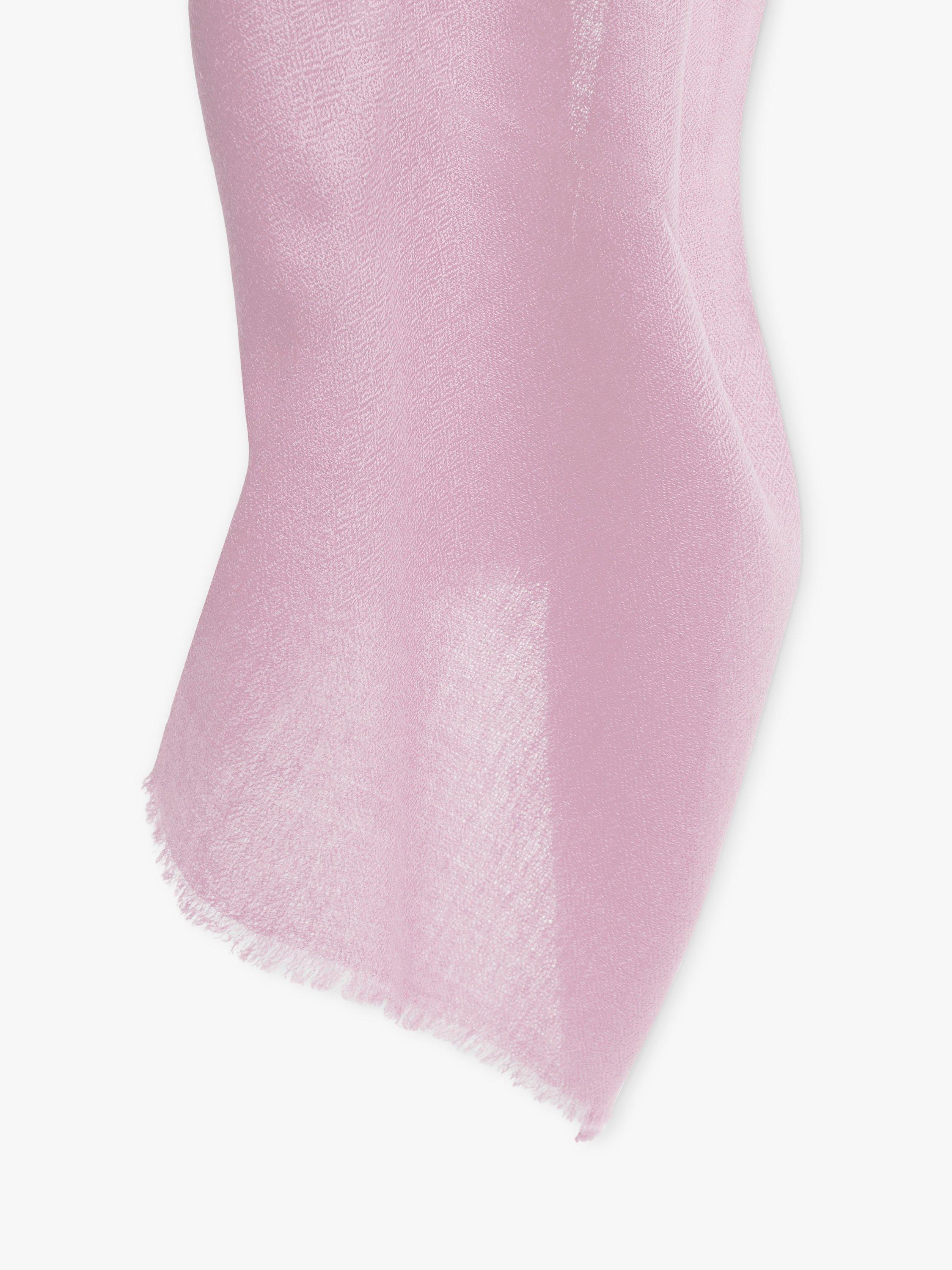 Product image 2 of 3, which shows James Lakeland Cashmere Scarf, Pale Pink, One Size