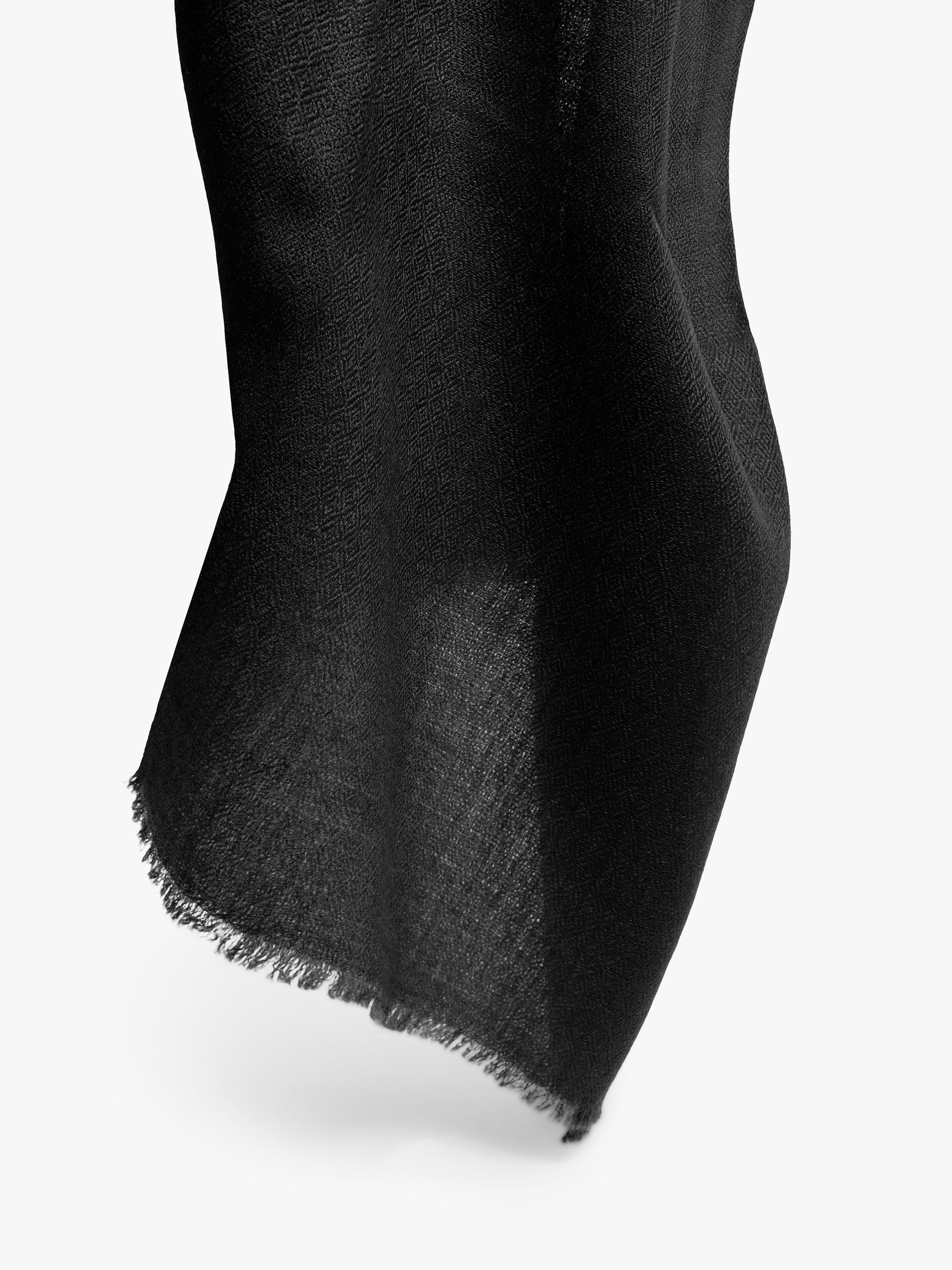 Product image 2 of 3, which shows James Lakeland Cashmere Scarf, Black, One Size