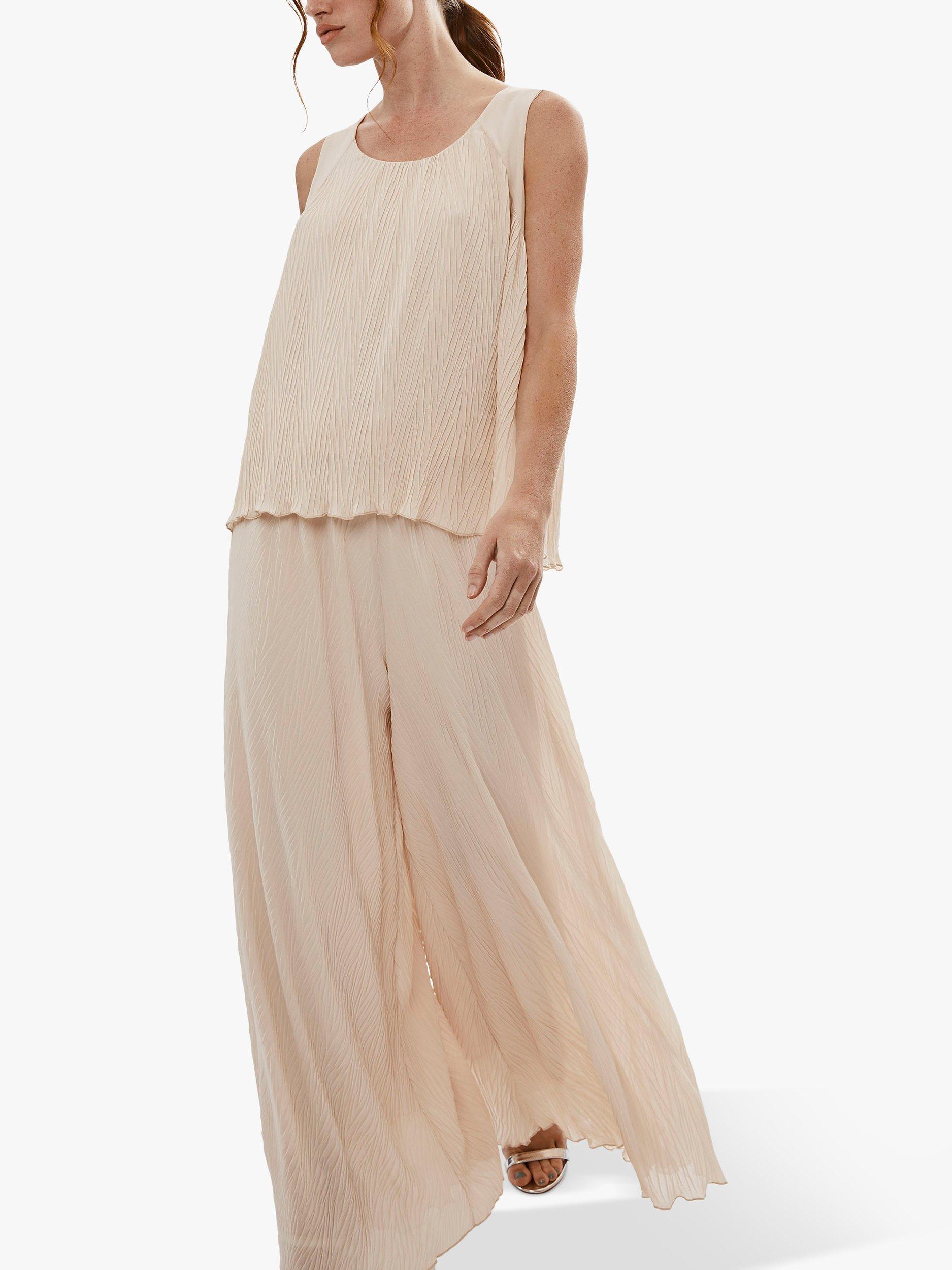 Product image 4 of 6, which shows James Lakeland Pleated Sleeveless Top, Beige, 8