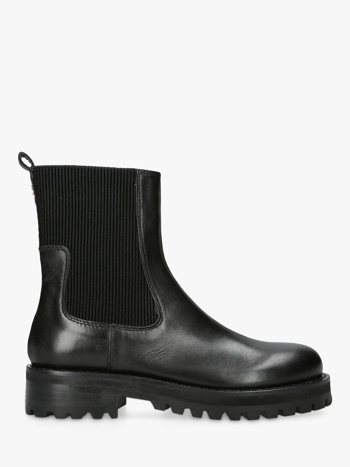 KG Kurt Geiger South Chunky Leather Chelsea Boots Black