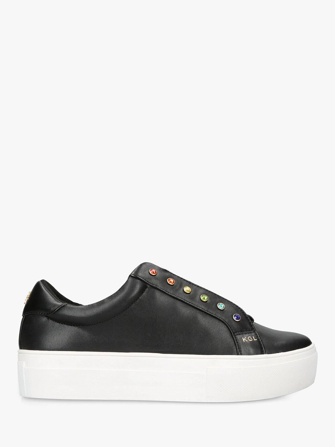 KG Kurt Geiger Liviah Leather Trainers, Black