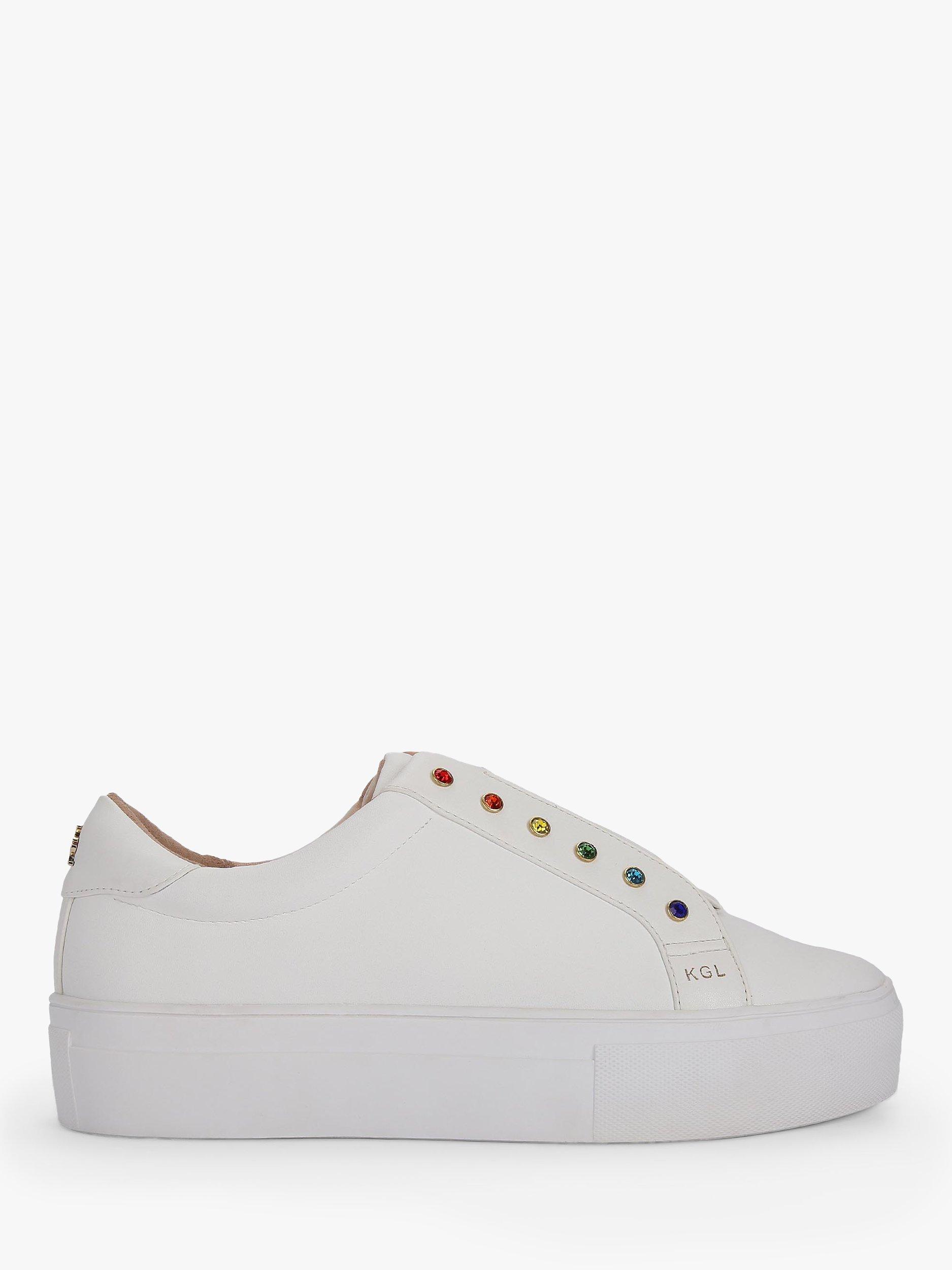 Kurt geiger white trainers online