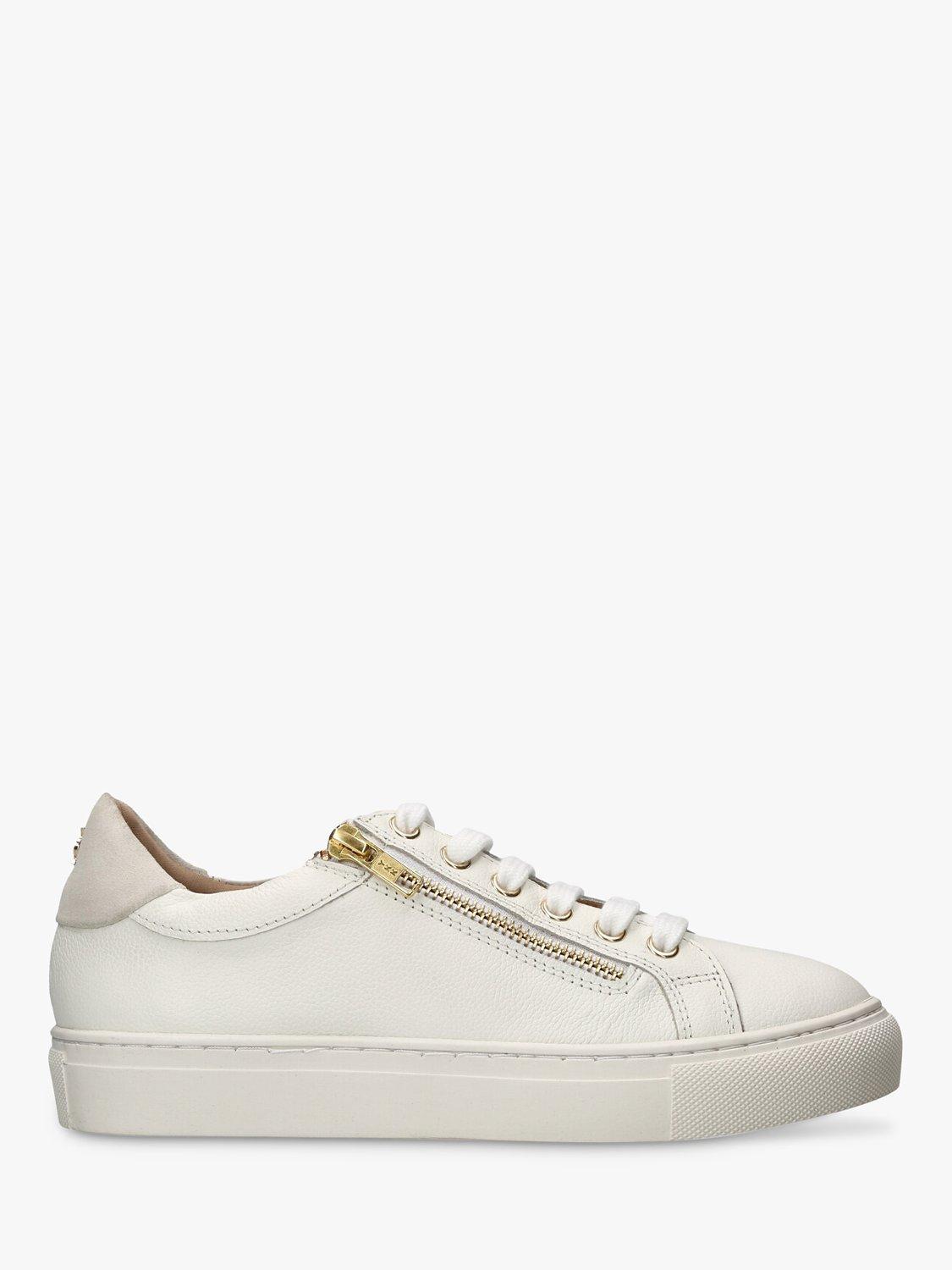 KG Kurt Geiger Dulwich Leather Zip Trainers, White