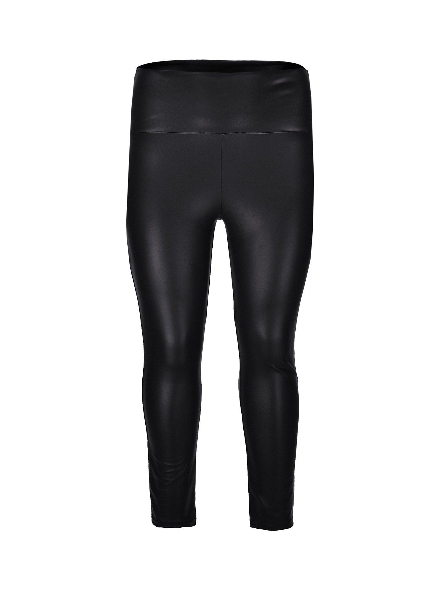 Product image 5 of 5, which shows Live Unlimited Curve Faux Leather Leggings, Black, 14