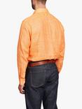 Simon Carter Plain Italia Linen Shirt, Orange