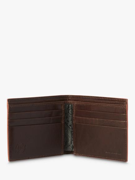 Simon Carter Edge Leather Wallet - view 2, Brown/Cinnamon