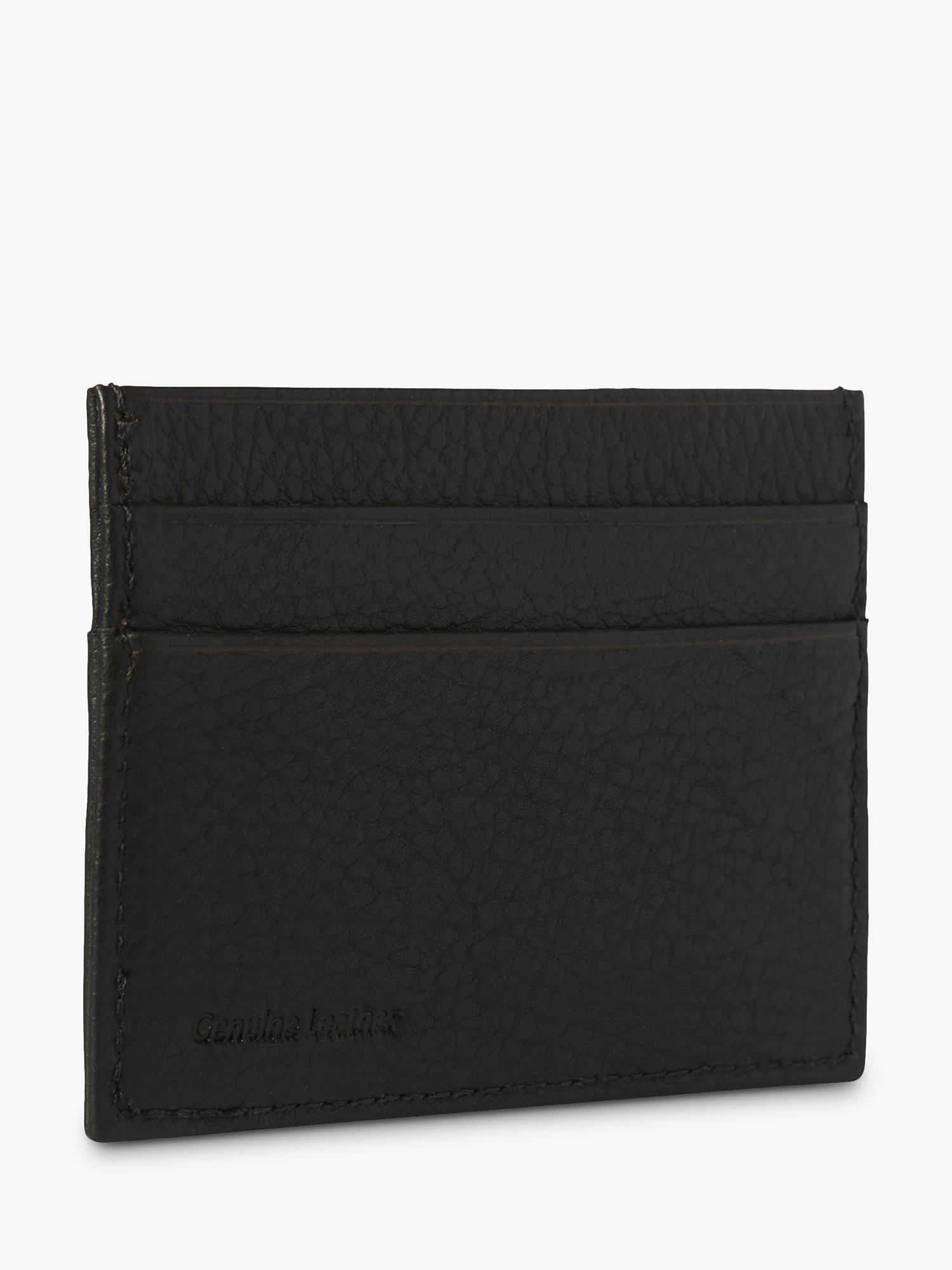 Product image 2 of 5, which shows Simon Carter West End Leather Credit Card Holder, Black, Black