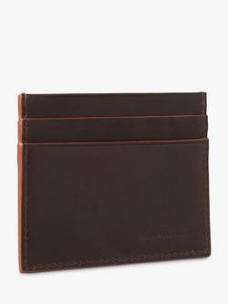 Simon Carter Leather Edge Credit Card Holder - view 2, Brown