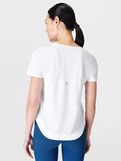 Sweaty Betty Breathe Easy T-Shirt, Spark White - view 2, Spark White