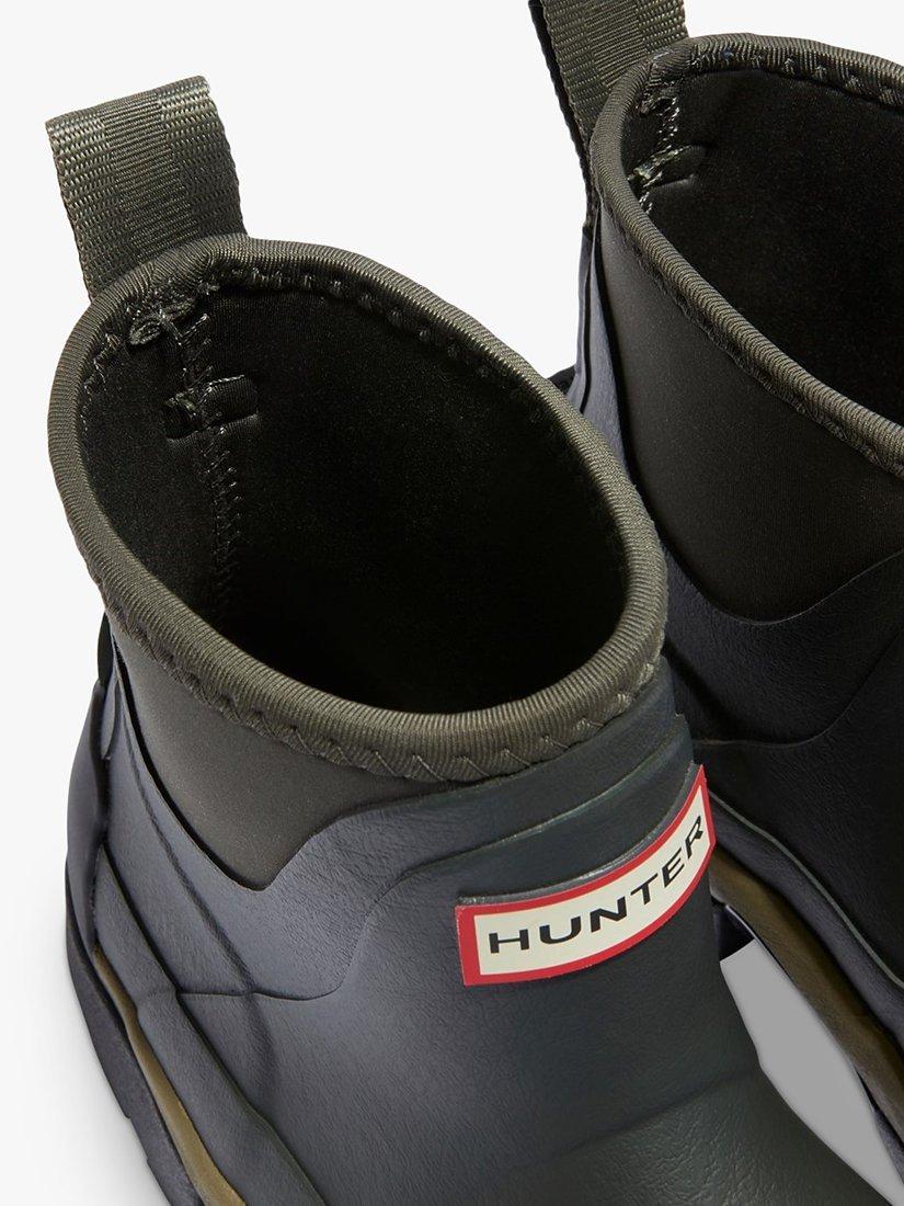Product image 5 of 5, which shows Hunter Balmoral Wellington Chelsea Boots, Dark Olive, 3